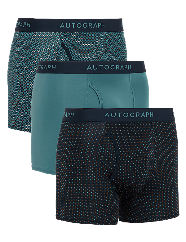 3pk Microskin Assorted Pattern Trunks
