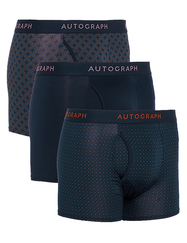 3pk Microskin Assorted Pattern Trunks