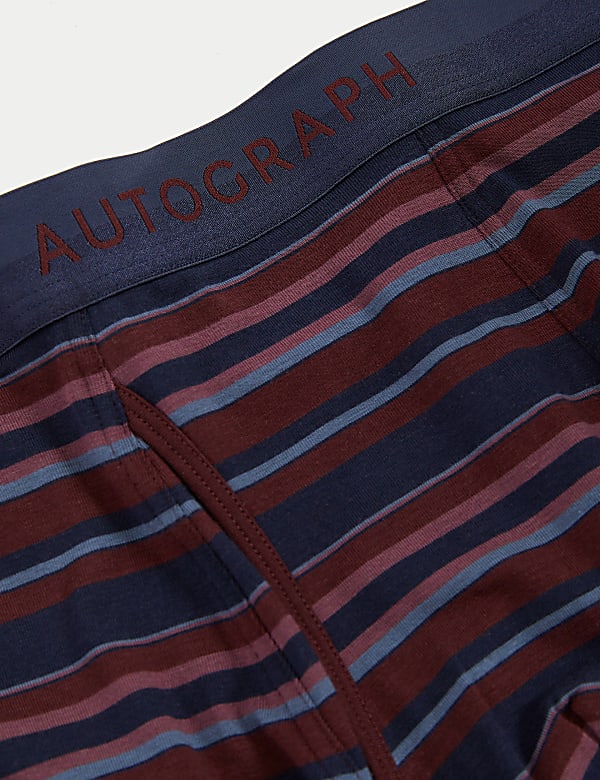 3pk Supima® Cotton Blend Striped Trunks
