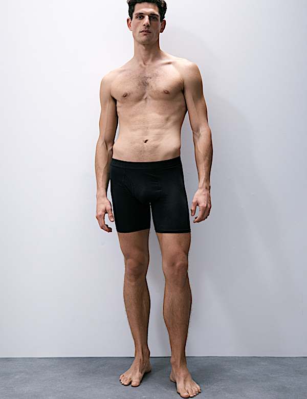 Pack de 5 bóxeres extra largos en modal de algodón Supima - US