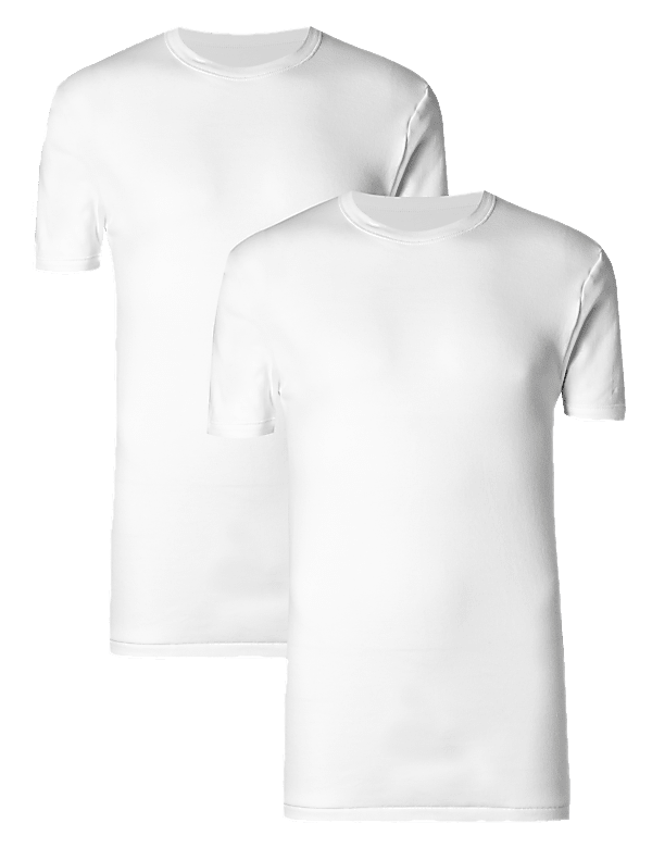 2 Pack Pure Cotton T-Shirt Vests