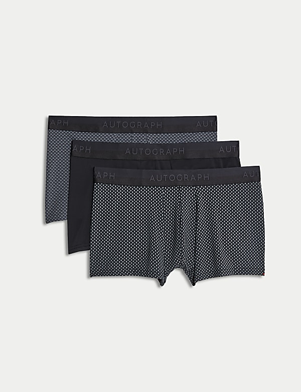 3pk Microskin Geometric Hipsters - RS