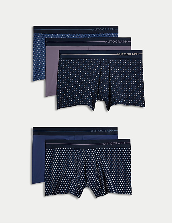 5pk Microskin Geometric Hipsters - JE