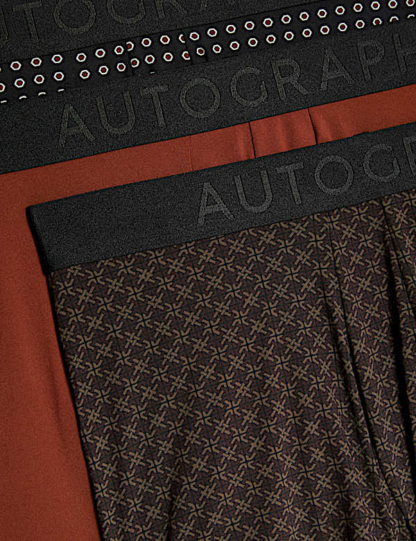 5pk Microskin Geometric Printed Hipsters