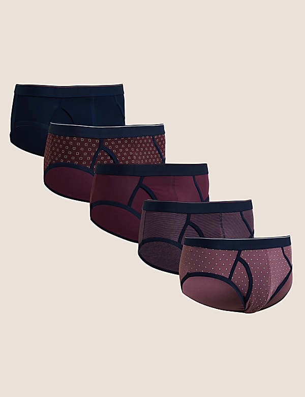 5pk Cotton Stretch Cool & Fresh™ Briefs