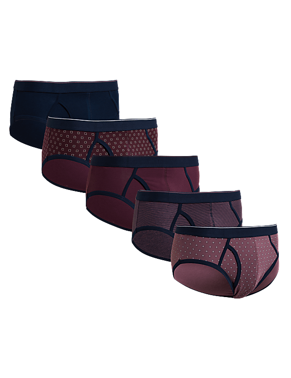 5pk Cotton Stretch Cool & Fresh™ Briefs