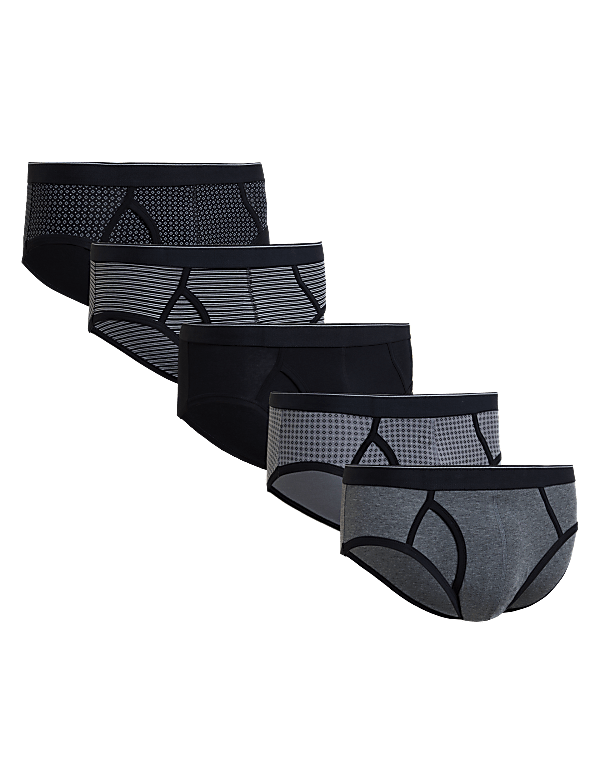 5pk Cotton Cool & Fresh&trade; Printed Briefs