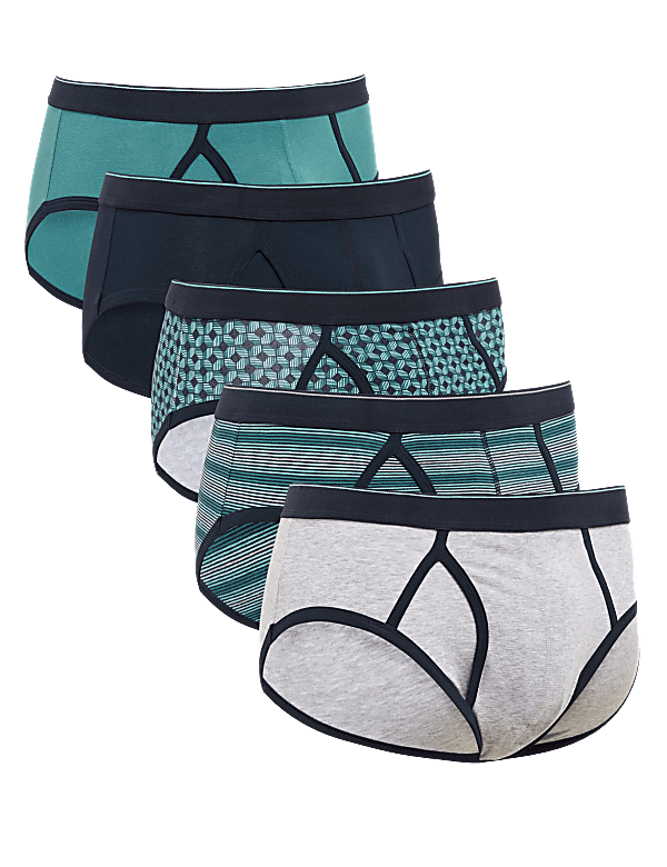 5pk Cotton Stretch Cool and Fresh™ Briefs