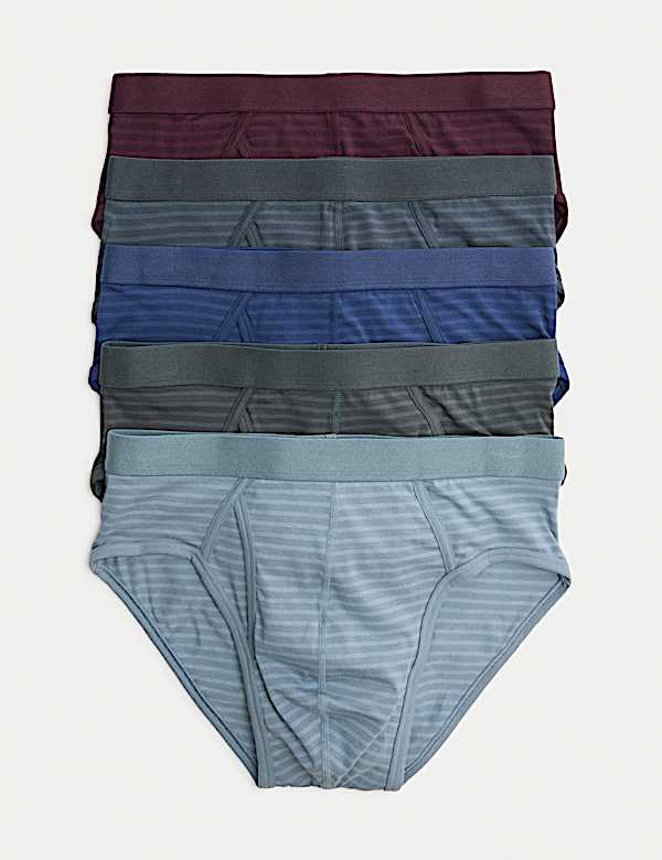 5pk Cotton Stretch Cool & Fresh™ Briefs - JP