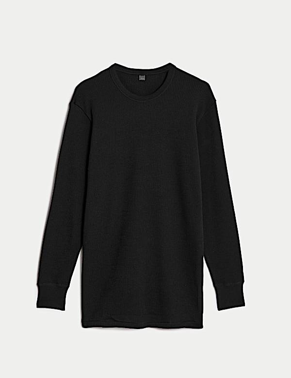 Black thermal long sleeve shirts hot sale