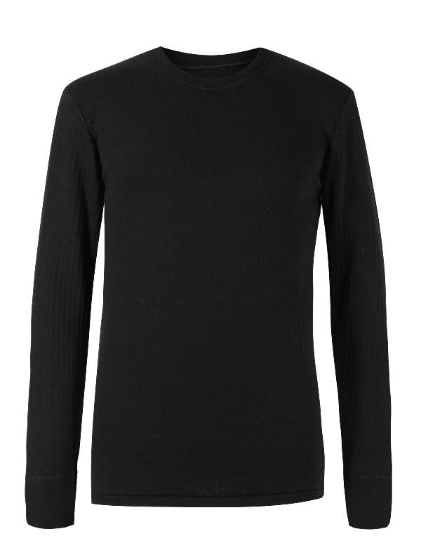 Thermal Wool Blend Long Sleeve Vest