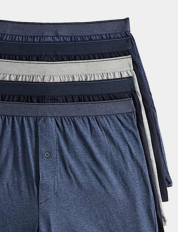 5 Pack Pure Cotton Cool & Fresh&trade; Jersey Boxers