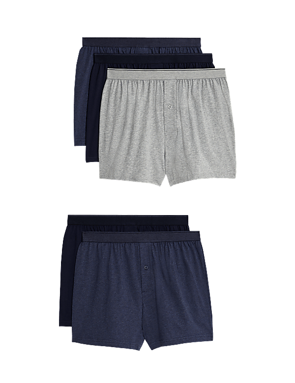 5pk Pure  Cotton Cool & Fresh™ Jersey Boxers