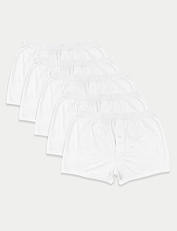 5 Pack Pure Cotton Cool & Fresh&trade; Jersey Boxers - AU