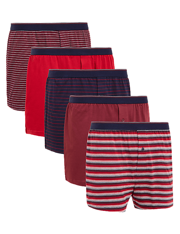 5pk Pure Cotton Cool & Fresh™ Jersey Boxers