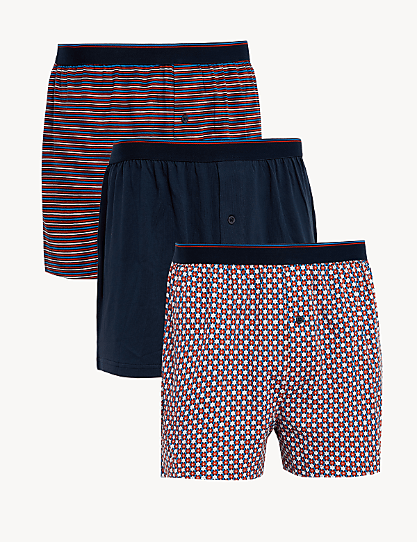 3pk Pure Cotton Cool & Fresh&trade; Jersey Boxers