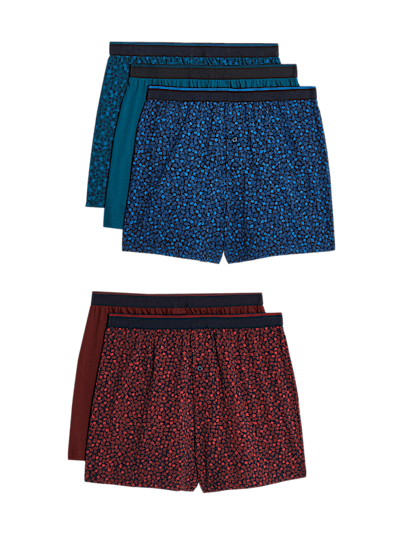 5pk Pure Cotton Cool & Fresh&trade; Jersey Boxers