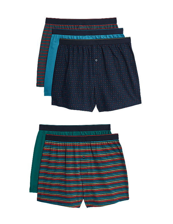 5pk Pure Cotton Cool & Fresh™ Jersey Boxers
