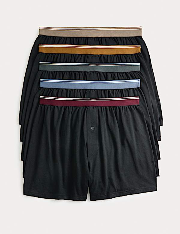 5pk Pure Cotton Cool & Fresh™ Jersey Boxers - CZ