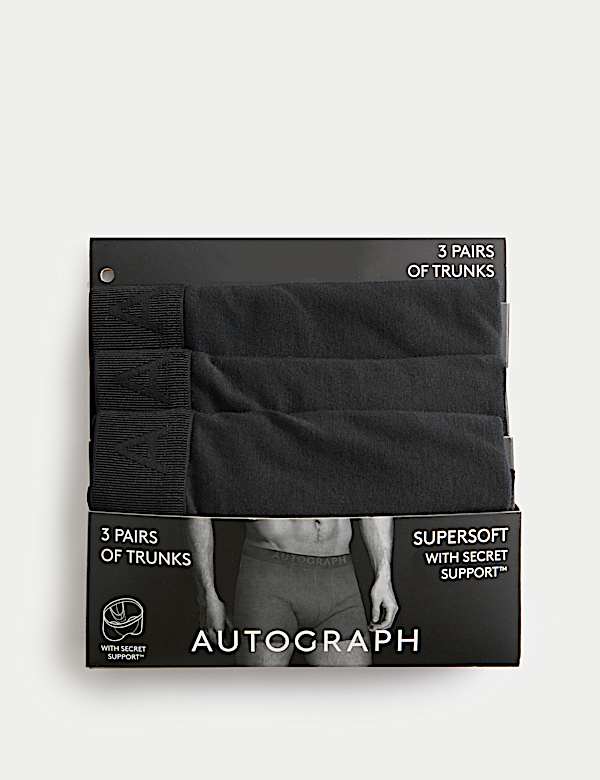 מארז 3 תחתוני בוקסר Secret Support&trade;&lrm; רכים במיוחד - IL