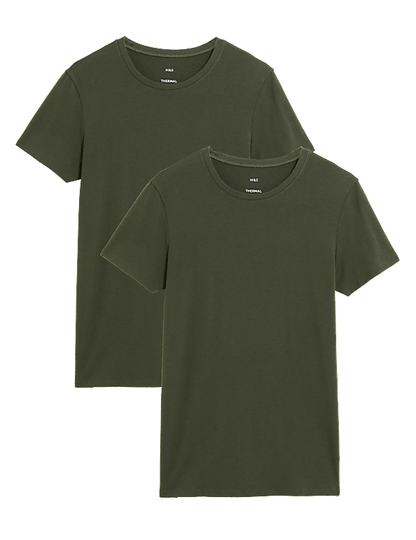 2pk Heatgen™ Light Thermal Short Sleeve Tops