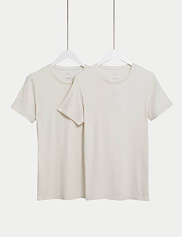 2pk Heatgen™ Light Thermal Short Sleeve Tops