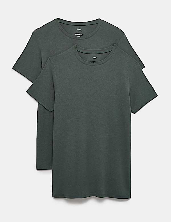 2 Pack Heatgen&trade; Light Thermal Short Sleeve Tops