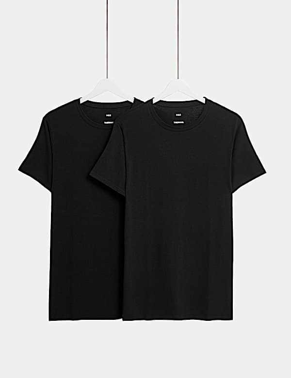 2pk Heatgen™ Light Thermal Short Sleeve Tops
