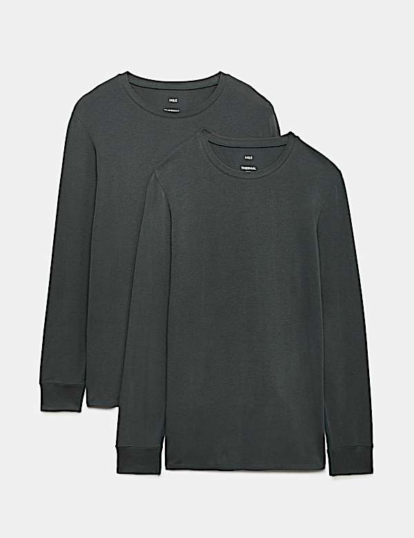 2 Pack Heatgen&trade; Light Thermal Long Sleeve Tops