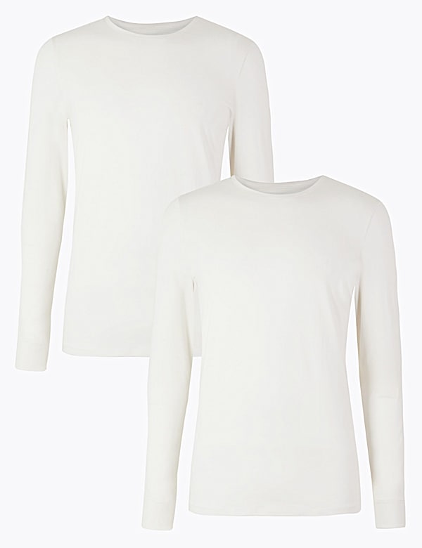 2pk Light Warmth Long Sleeve Thermal Tops