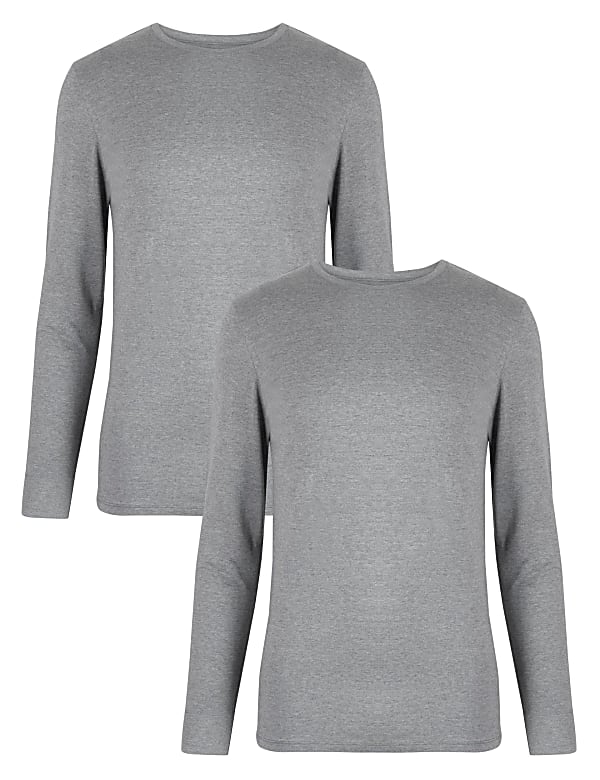 2pk Light Warmth Long Sleeve Thermal Tops