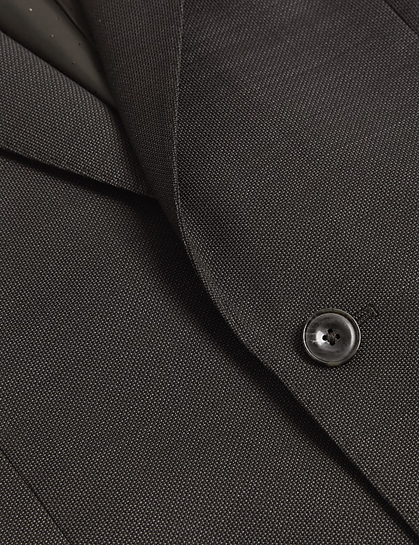 Tailored Fit Pure Wool Textured Suit Jacket