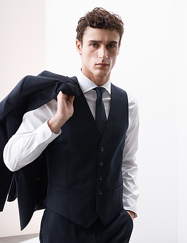 Pure Wool Check Waistcoat - LT