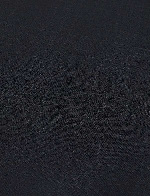 Tailored Fit Pure Wool Check Suit Trousers - DK