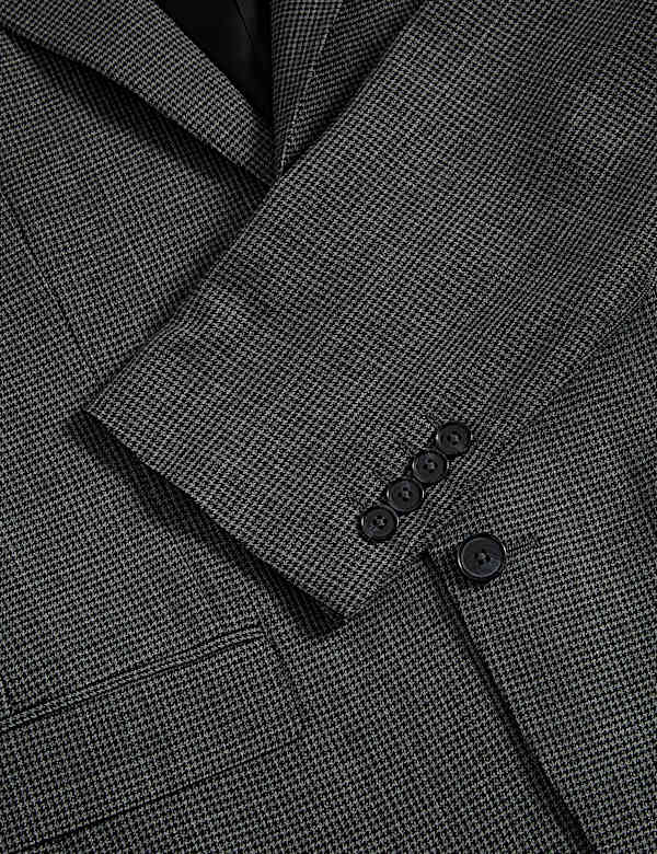 ז'קט מצמר טהור בגזרה מחויטת עם דוגמת פפיטה - IL