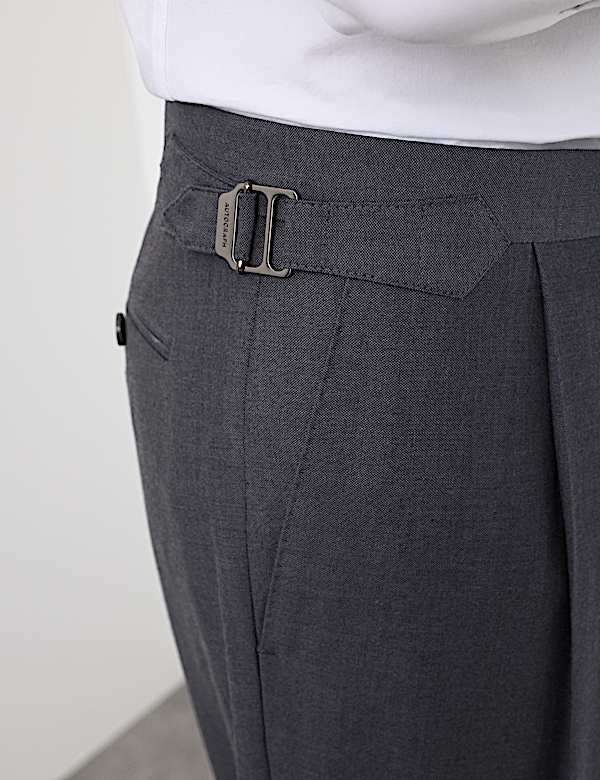 Tailored Fit Wool Rich Suit Trousers with Mohair - RS