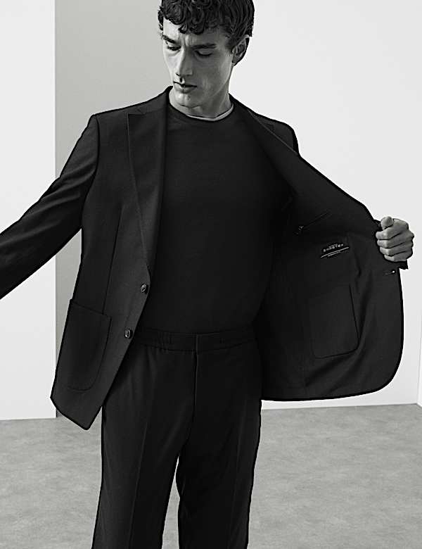 Tailored Fit Italian Wool Blend Performance Jacket - CA