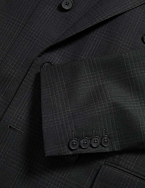 Pure Wool Double Breasted Check Jacket - NZ