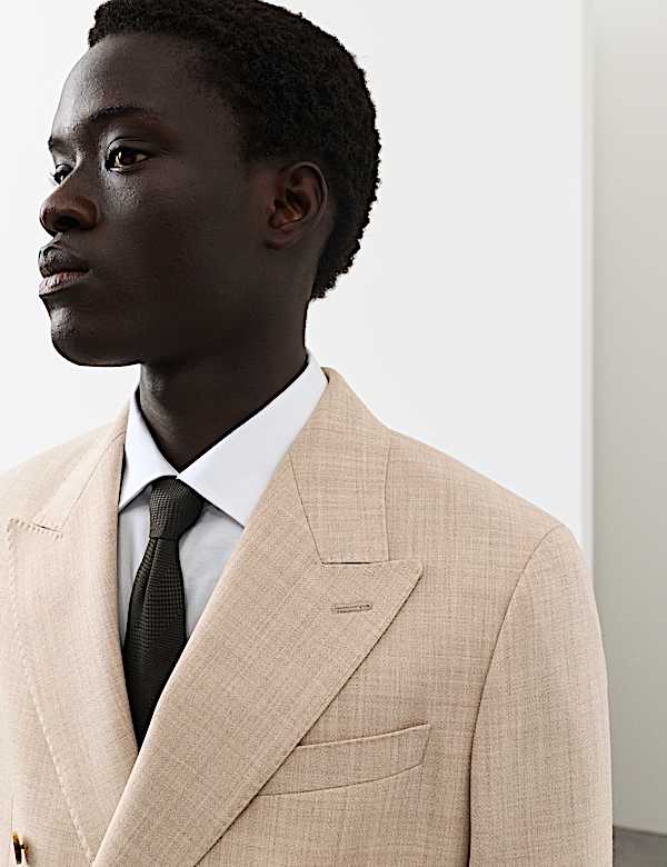 Tailored Fit Merino Wool Rich Suit Jacket - EE