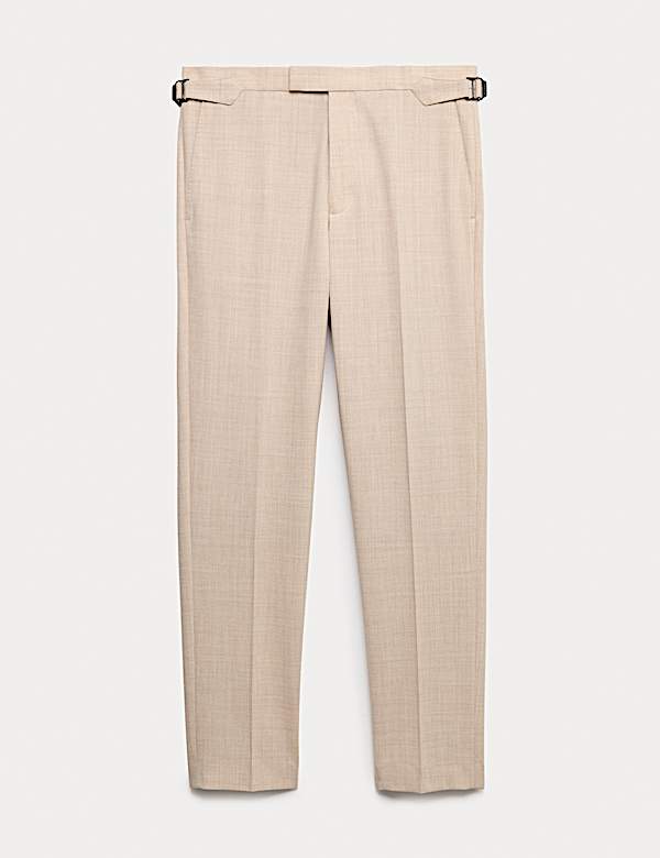 Merinowolrijke pantalon met elegante snit - BE