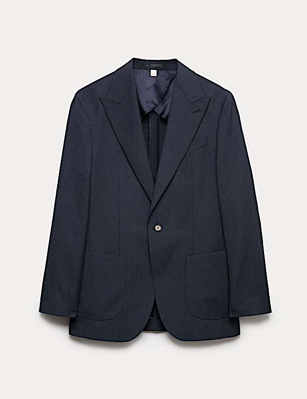 Colbert van wolmix met elegante snit en structuur - NL