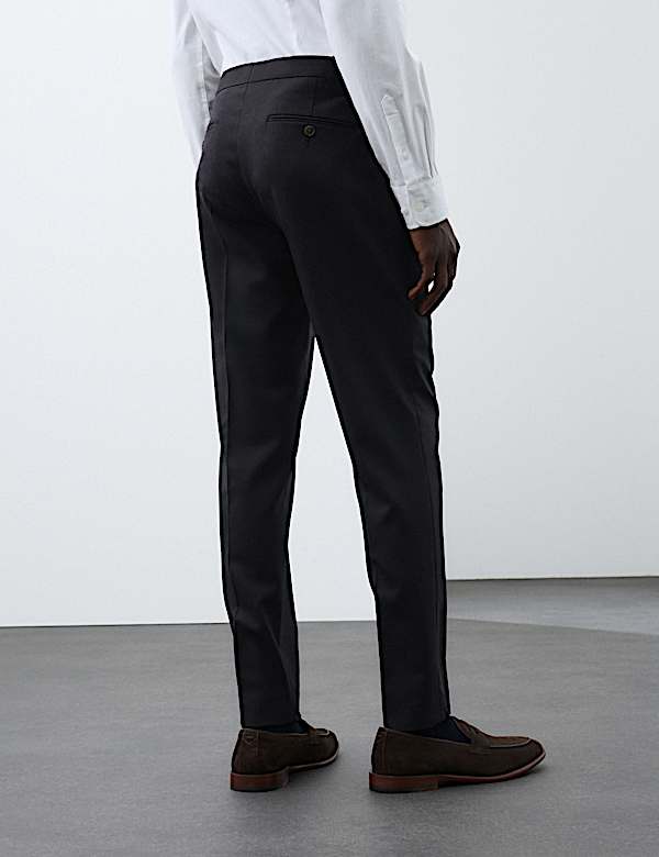 Pantalones de traje de corte sastre con lana - US