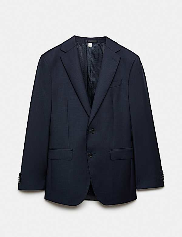 Tailored Fit Pure Wool Suit Jacket - MX
