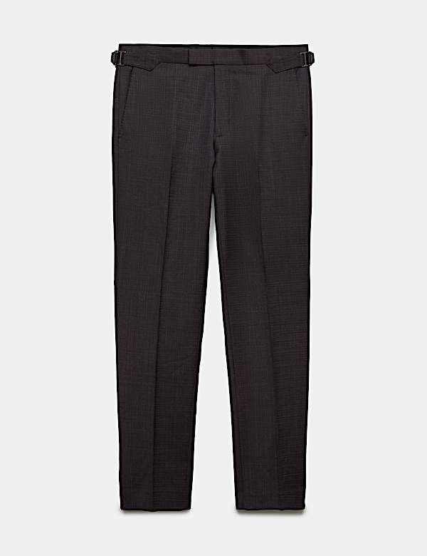Tailored Fit Wool Blend Suit Trousers - UA