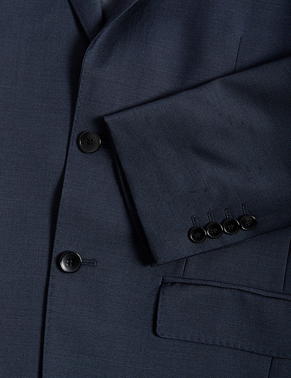 Tailored Fit Pure Wool Twill Suit Jacket
