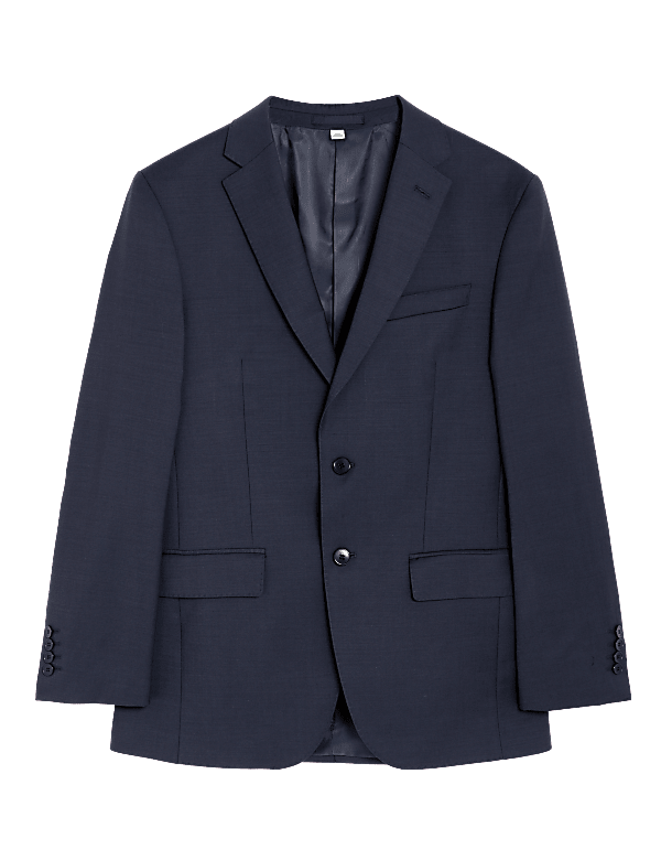 Tailored Fit Pure Wool Twill Suit Jacket