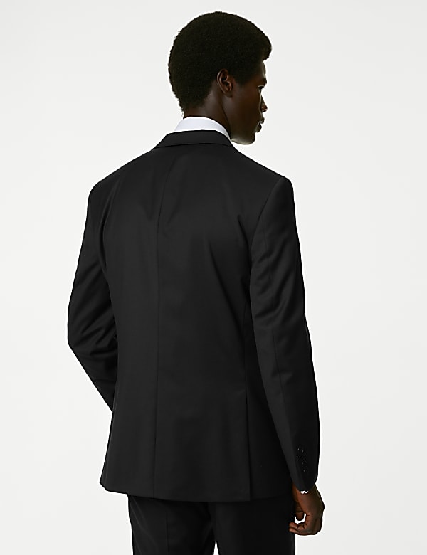 Tailored Fit Pure Wool Twill Suit Jacket