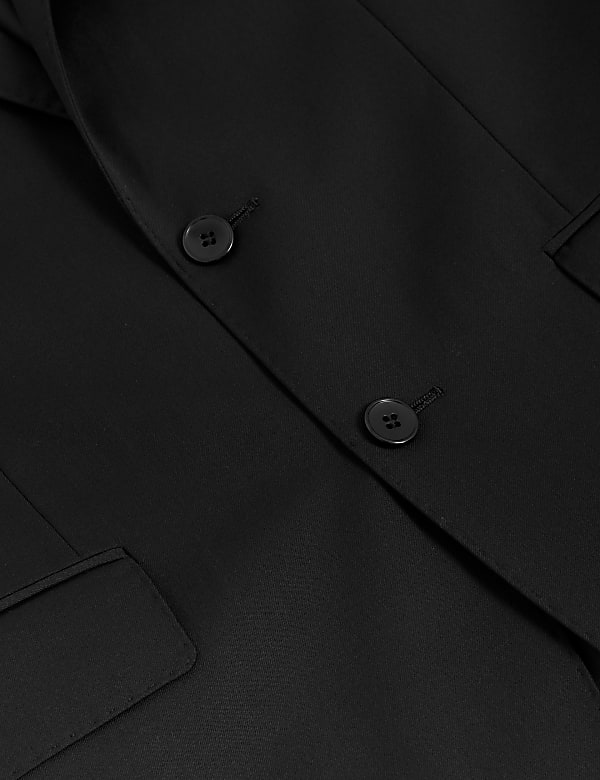 Tailored Fit Pure Wool Twill Suit Jacket