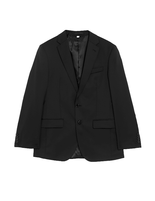 Tailored Fit Pure Wool Twill Suit Jacket