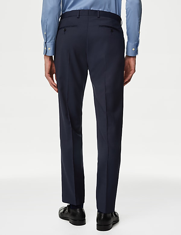 Tailored Fit Pure Wool Suit Trousers